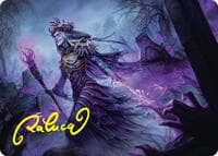 Zul Ashur, Lich Lord Art Card (10/54) (Gold-Stamped Signature) - Art Series: Foundations - Magic: The Gathering card