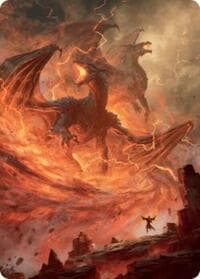 Rite of the Dragoncaller Art Card (38/54) - Art Series: Foundations - Magic: The Gathering card