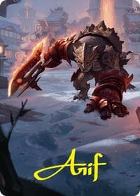 Searslicer Goblin Art Card (39/54) (Gold-Stamped Signature) - Art Series: Foundations - Magic: The Gathering card