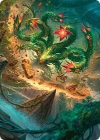 Mossborn Hydra Art Card (42/54) - Art Series: Foundations - Magic: The Gathering card