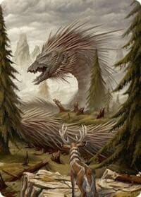 Quilled Greatwurm Art Card (44/54) - Art Series: Foundations - Magic: The Gathering card