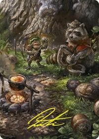Sylvan Scavenging Art Card (46/54) (Gold-Stamped Signature) - Art Series: Foundations - Magic: The Gathering card
