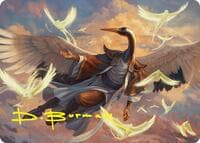 Kykar, Zephyr Awakener Art Card (16/54) (Gold-Stamped Signature) - Art Series: Foundations - Magic: The Gathering card