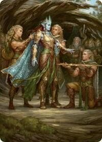 Lathril, Blade of the Elves Art Card (48/54) - Art Series: Foundations - Magic: The Gathering card