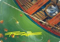 Fishing Pole Art Card (18/54) (Gold-Stamped Signature) - Art Series: Foundations - Magic: The Gathering card