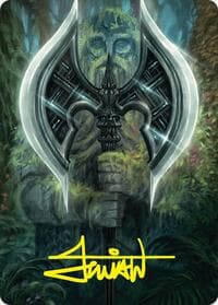Leyline Axe Art Card (49/54) (Gold-Stamped Signature) - Art Series: Foundations - Magic: The Gathering card
