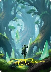 Forest Art Card (25/54) (Gold-Stamped Signature) - Art Series: Foundations - Magic: The Gathering card
