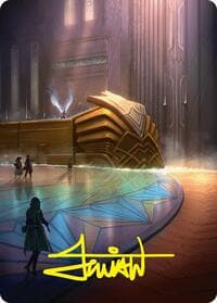 Plains Art Card (21/54) (Gold-Stamped Signature) - Art Series: Foundations - Magic: The Gathering card