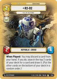 R2-D2 - Full of Solutions - Twilight of the Republic: Weekly Play Promos - Star Wars: Unlimited card