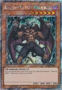 Destiny HERO - Malicious (Platinum Secret Rare) - Quarter Century Bonanza - YuGiOh card