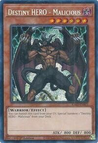 Destiny HERO - Malicious (Secret Rare) - Quarter Century Bonanza - YuGiOh card