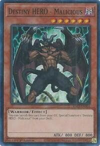Destiny HERO - Malicious - Quarter Century Bonanza - YuGiOh card