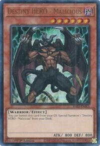 Destiny HERO - Malicious (UR) - Quarter Century Bonanza - YuGiOh card