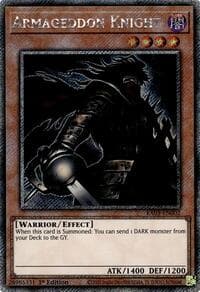 Armageddon Knight (Platinum Secret Rare) - Quarter Century Bonanza - YuGiOh card