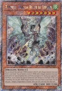 Tempest, Dragon Ruler of Storms (Platinum Secret Rare) - Quarter Century Bonanza - YuGiOh card