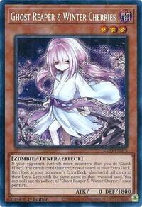 Ghost Reaper & Winter Cherries (Alternate Art) (Secret Rare) - Quarter Century Bonanza - YuGiOh card