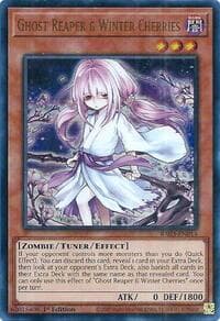 Ghost Reaper & Winter Cherries (Alternate Art) (UR) - Quarter Century Bonanza - YuGiOh card