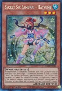 Secret Six Samurai - Hatsume (PCR) - Quarter Century Bonanza - YuGiOh card