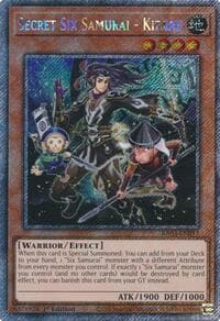 Secret Six Samurai - Kizaru (Platinum Secret Rare) - Quarter Century Bonanza - YuGiOh card
