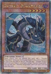 Thunder Dragondark (Quarter Century Secret Rare) - Quarter Century Bonanza - YuGiOh card