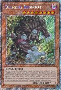 Danger! Bigfoot! (Platinum Secret Rare) - Quarter Century Bonanza - YuGiOh card