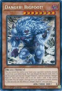 Danger! Bigfoot! (Alternate Art) (Secret Rare) - Quarter Century Bonanza - YuGiOh card