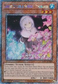 Ghost Sister & Spooky Dogwood (Alternate Art) (Platinum Secret Rare) - Quarter Century Bonanza - YuGiOh card