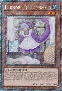 Laundry Dragonmaid (Platinum Secret Rare) - Quarter Century Bonanza - YuGiOh card