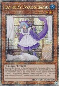 Laundry Dragonmaid (Quarter Century Secret Rare) - Quarter Century Bonanza - YuGiOh card