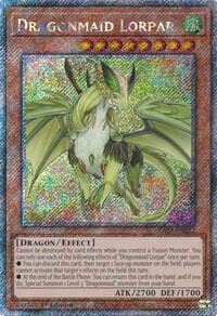 Dragonmaid Lorpar (Platinum Secret Rare) - Quarter Century Bonanza - YuGiOh card