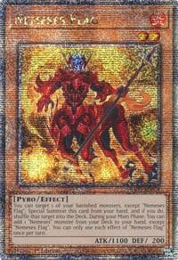 Nemeses Flag (Quarter Century Secret Rare) - Quarter Century Bonanza - YuGiOh card