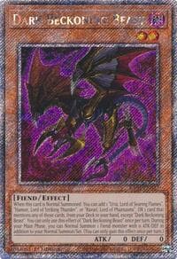 Dark Beckoning Beast (Platinum Secret Rare) - Quarter Century Bonanza - YuGiOh card