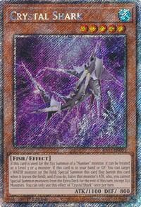 Crystal Shark (Platinum Secret Rare) - Quarter Century Bonanza - YuGiOh card