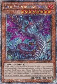 Snake-Eyes Flamberge Dragon (Platinum Secret Rare) - Quarter Century Bonanza - YuGiOh card