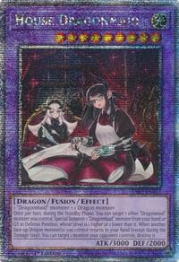 House Dragonmaid (Alternate Art) (Quarter Century Secret Rare) - Quarter Century Bonanza - YuGiOh card