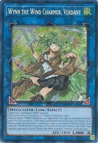 Wynn the Wind Charmer, Verdant (Secret Rare) - Quarter Century Bonanza - YuGiOh card