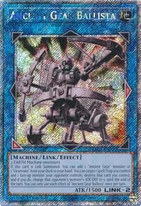 Ancient Gear Ballista (Platinum Secret Rare) - Quarter Century Bonanza - YuGiOh card
