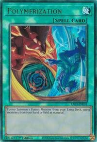 Polymerization (B) (HERO Art) (PUR) - Quarter Century Bonanza - YuGiOh card