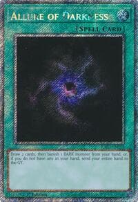 Allure of Darkness (Platinum Secret Rare) - Quarter Century Bonanza - YuGiOh card