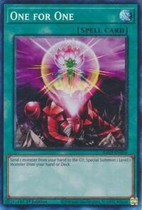 One for One (PCR) - Quarter Century Bonanza - YuGiOh card
