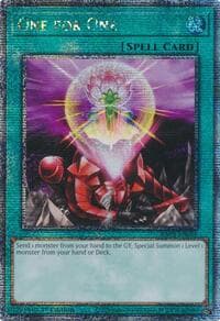 One for One (Quarter Century Secret Rare) - Quarter Century Bonanza - YuGiOh card