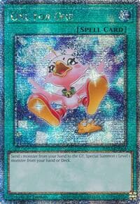 One for One (Alternate Art) (Quarter Century Secret Rare) - Quarter Century Bonanza - YuGiOh card
