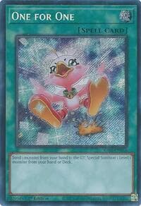 One for One (Alternate Art) (Secret Rare) - Quarter Century Bonanza - YuGiOh card