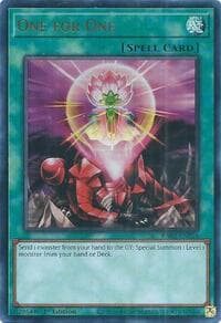 One for One (UR) - Quarter Century Bonanza - YuGiOh card