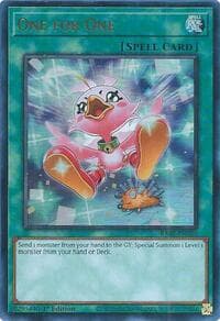 One for One (Alternate Art) (UR) - Quarter Century Bonanza - YuGiOh card