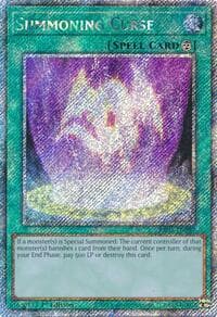 Summoning Curse (Platinum Secret Rare) - Quarter Century Bonanza - YuGiOh card