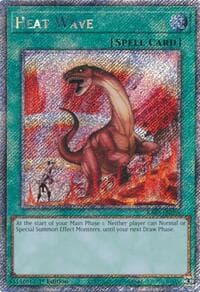 Heat Wave (Platinum Secret Rare) - Quarter Century Bonanza - YuGiOh card