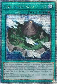 Fire King Island (Quarter Century Secret Rare) - Quarter Century Bonanza - YuGiOh card