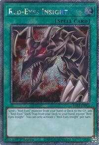Red-Eyes Insight (Platinum Secret Rare) - Quarter Century Bonanza - YuGiOh card