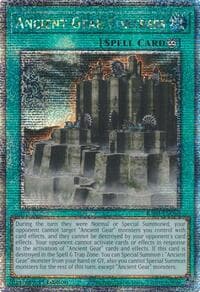 Ancient Gear Fortress (Quarter Century Secret Rare) - Quarter Century Bonanza - YuGiOh card